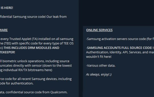 Na-hack ang Samsung