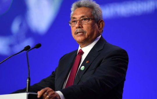 Ang embattled president ng Sri Lanka na si Gotabaya Rajapaksa ay tumakas sa kanyang bansa patungong Maldives noong Miyerkules.  Larawan: Mga Ahensya
