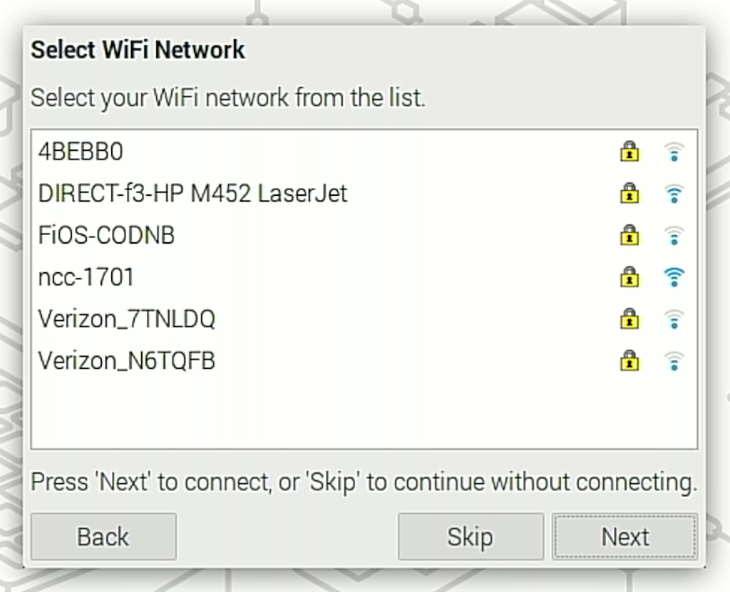 Piliin ang Wi-Fi network