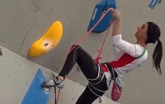 Ang Iranian sports climber na si Elnaz Rekabi ay sumabak sa isang event sa South Korea nang walang hijab.— Twitter/@Sci_Phile