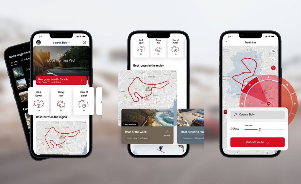 porsche roads app