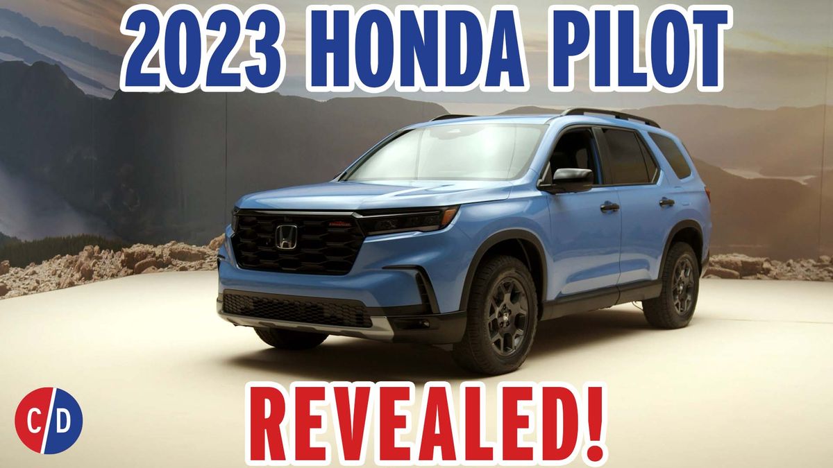 Larawan ng poster ng video player preview para sa The 2023 Honda Pilot is Bigger, Boxier, And Brawnier